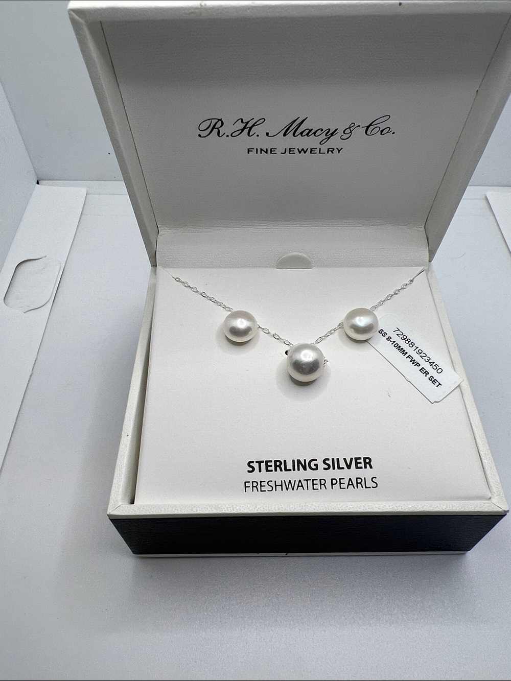 Sterling Silver Freshwater Pearl Necklace - White Pearls
